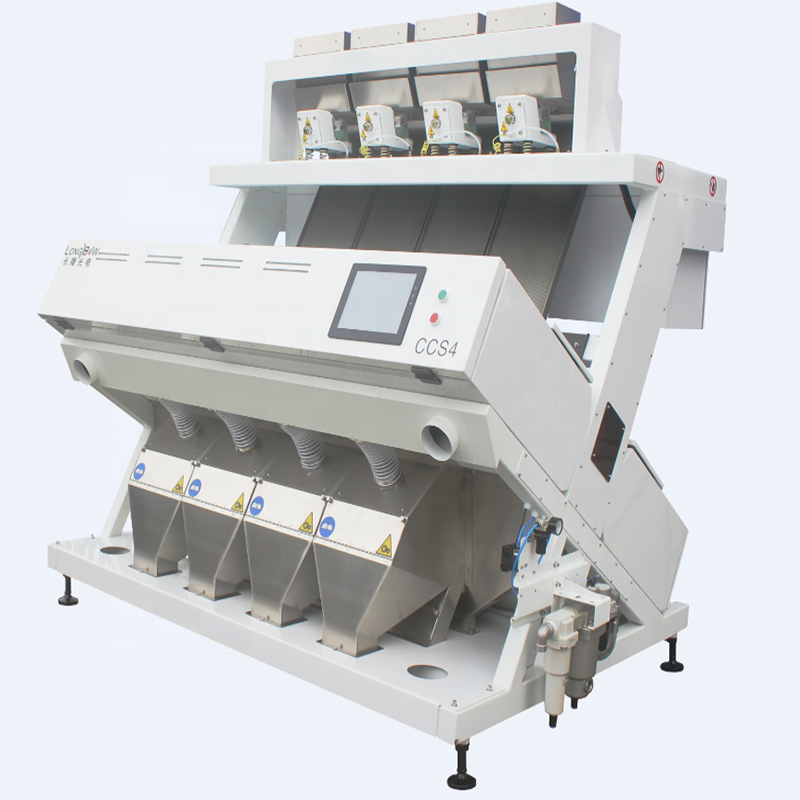 Garlic color sorter for dried garlic flakes sorter color machine with 256 channels CCS4